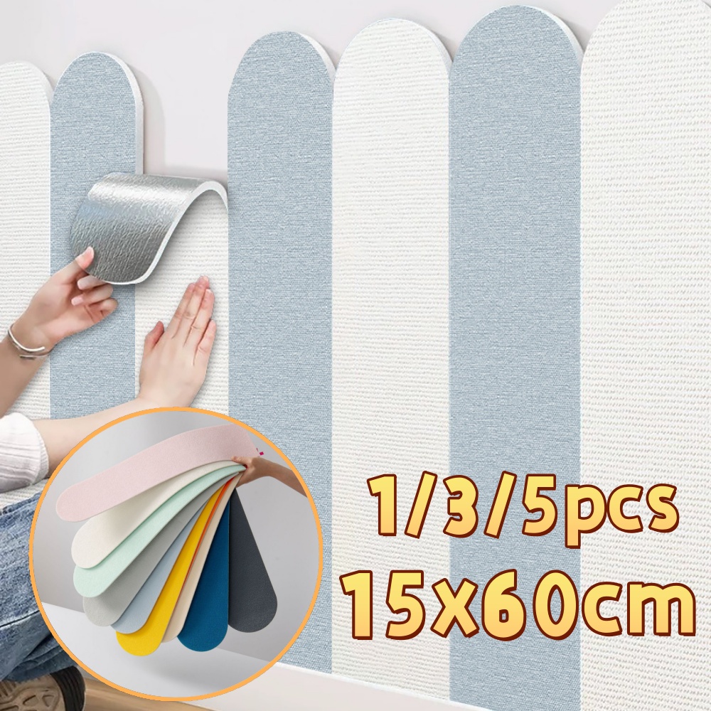 Wall Panel 3D Texture - 1/3/5pcs Self Adhesive Diatom Mud Wall