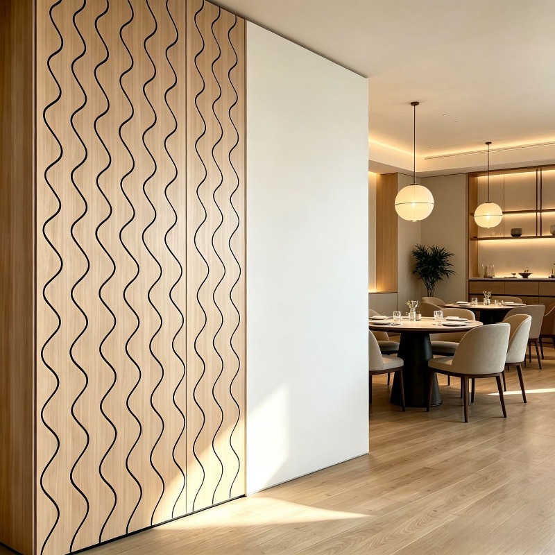 Wall Panel 3D Texture - PVC Wood Grain Slat Wall Panel