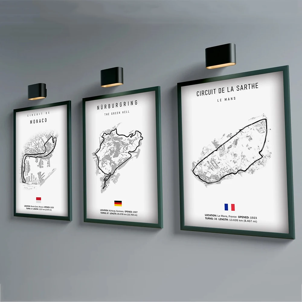 Interior Design Studio - F1 Internationa Track Circuit Canvas Painting