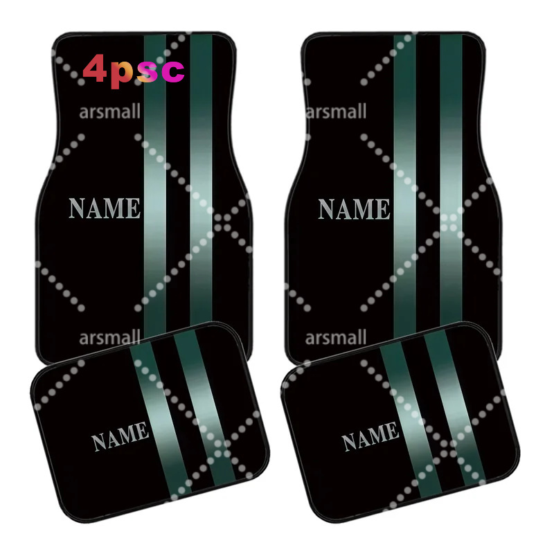 Interior Design Name - 4pcs Customizable Name Car Floor Mats