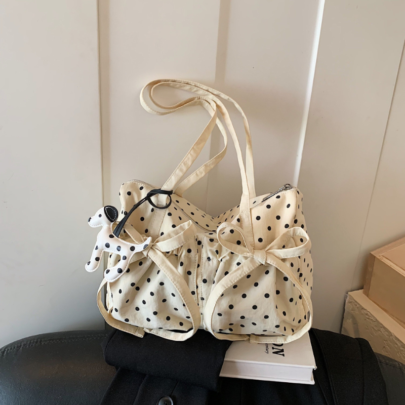 Interior Design Korean Style - New Fashion Polka Dot Tote Bag