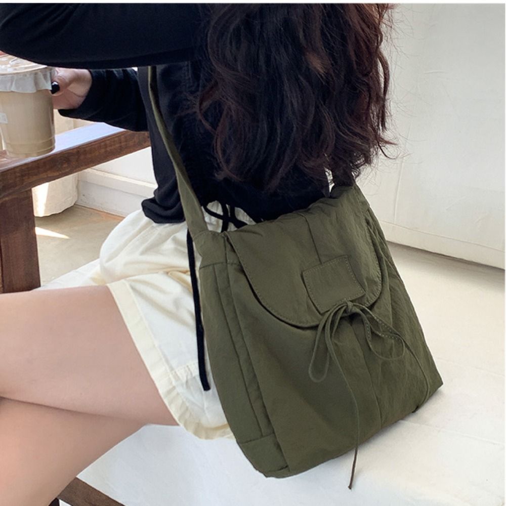 Korean Style Flap Nylon Bow Cr - Interior Design Korean Style 评论和价格
