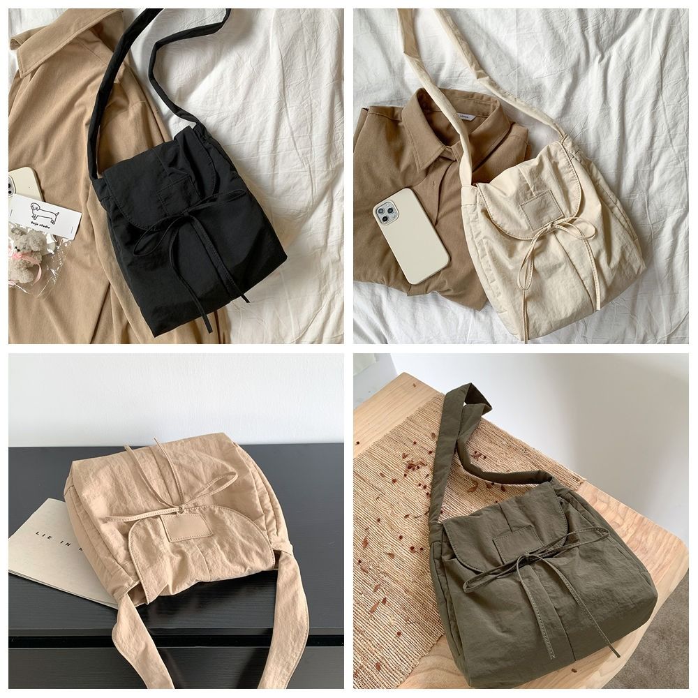 Korean Style Flap Nylon Bow Cr - Interior Design Korean Style 评论和价格