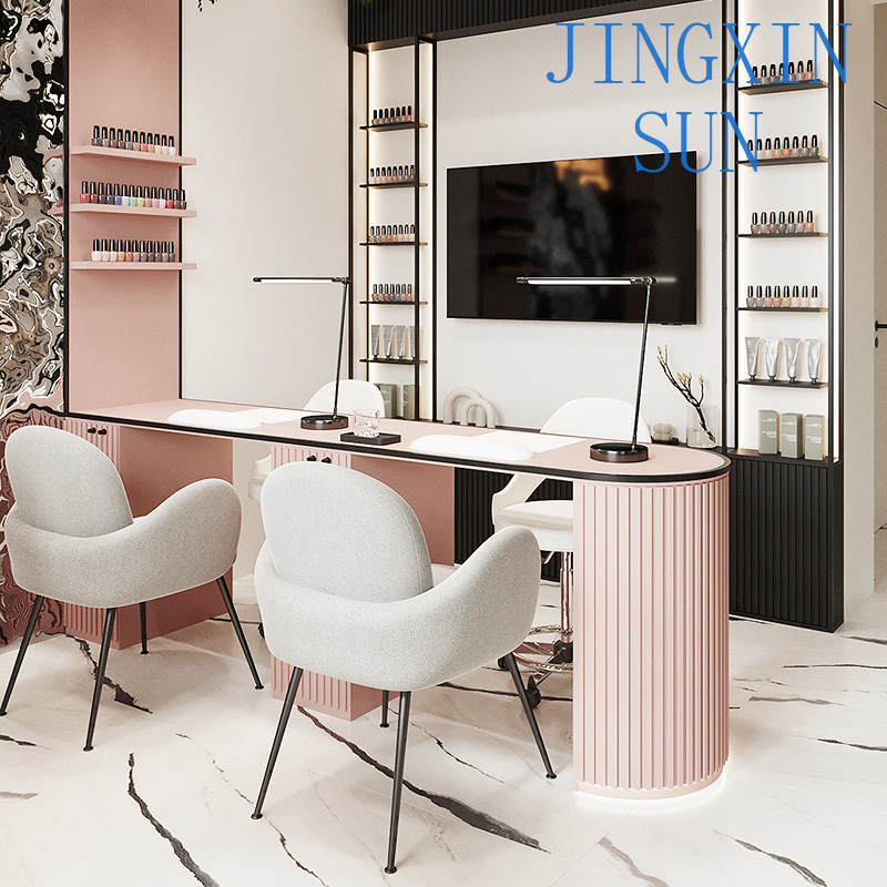 Custom Pink Beauty Salon 3D In - Interior Design Nail Salon 评论和价格