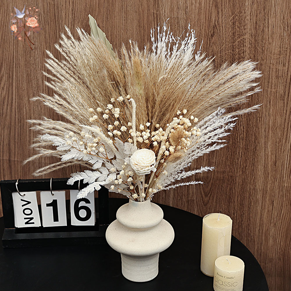 40 Pieces Dried Pampas Reeds P - Dried Pampas Bundle 评论和价格