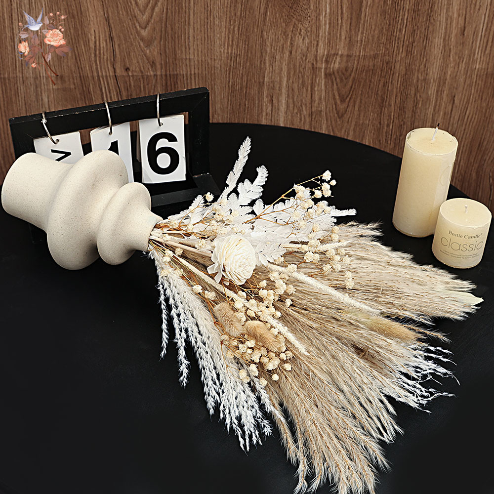 40 Pieces Dried Pampas Reeds P - Dried Pampas Bundle 评论和价格