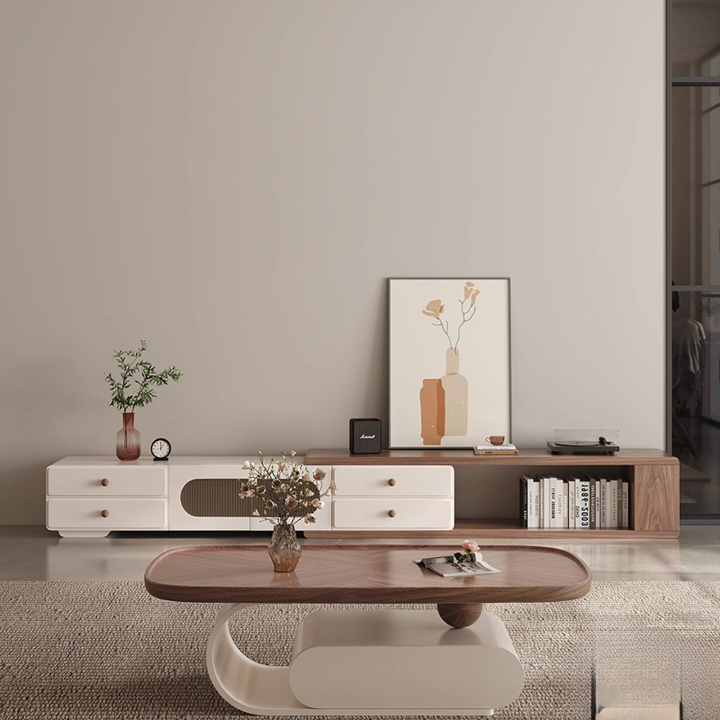 Interior Living Room Tv Cabine - Interior Design White And Wood 评论和价格
