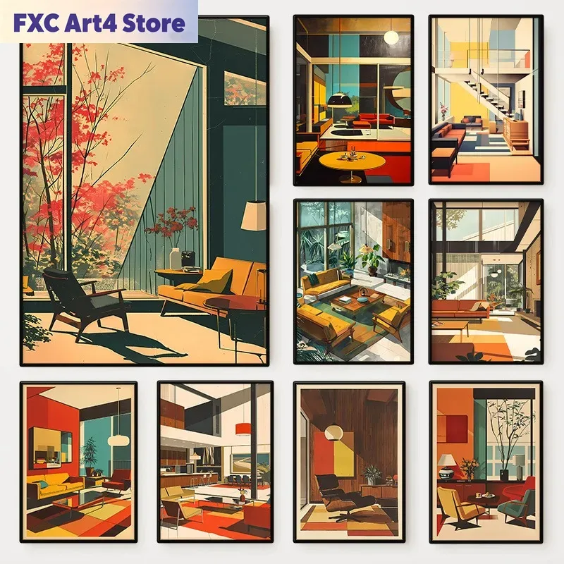 Frameless Vintage Interior Arc - Interior Design Studio 评论和价格