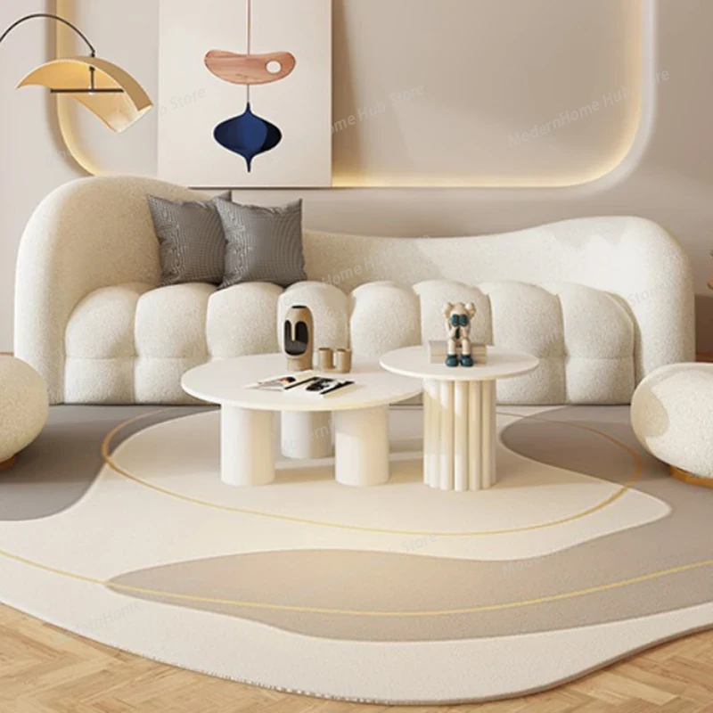 White Cream Living Room Sofas  - Interior Design White And Wood 评论和价格