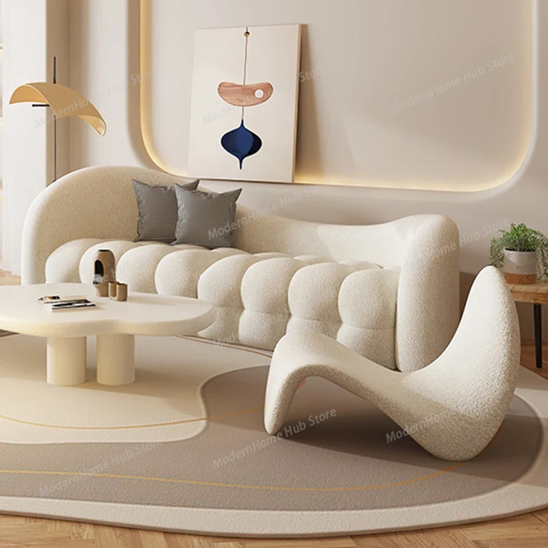 White Cream Living Room Sofas  - Interior Design White And Wood 评论和价格