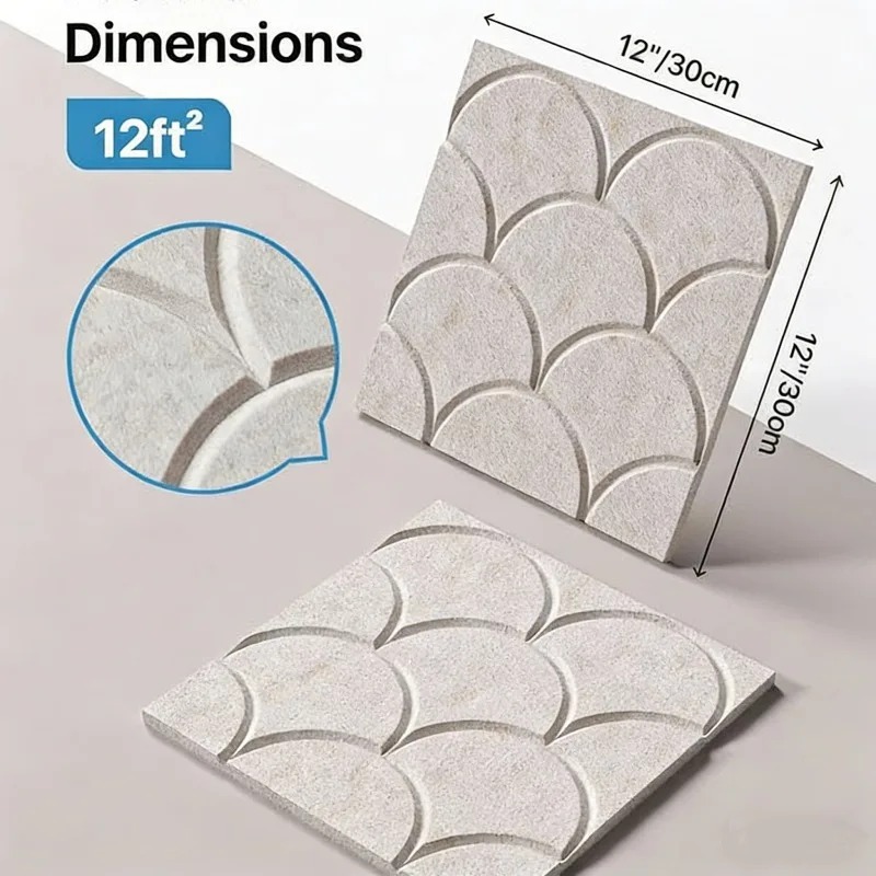 Square Sound Proof Wall Board  - Wall Panel 3D Texture 评论和价格