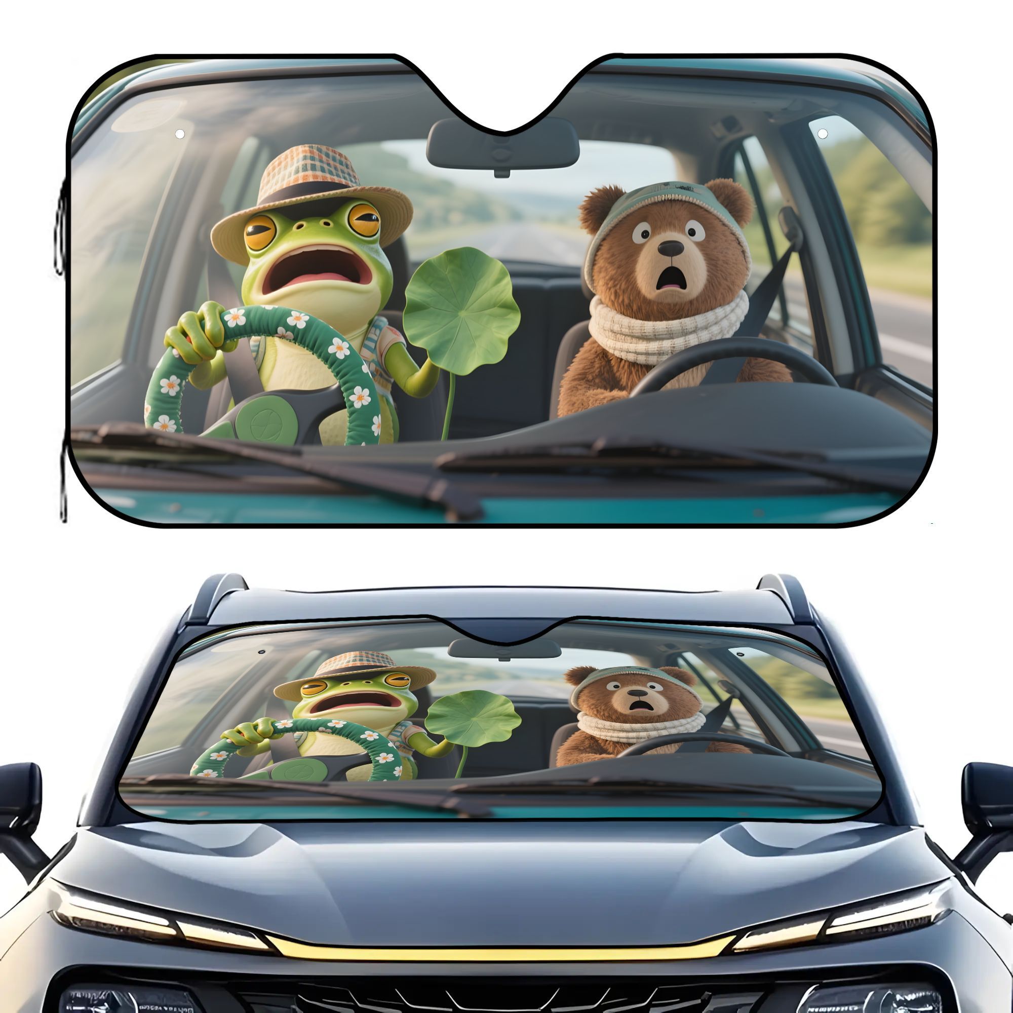 1pc Design Name Themed Car Sun - Interior Design Name 评论和价格