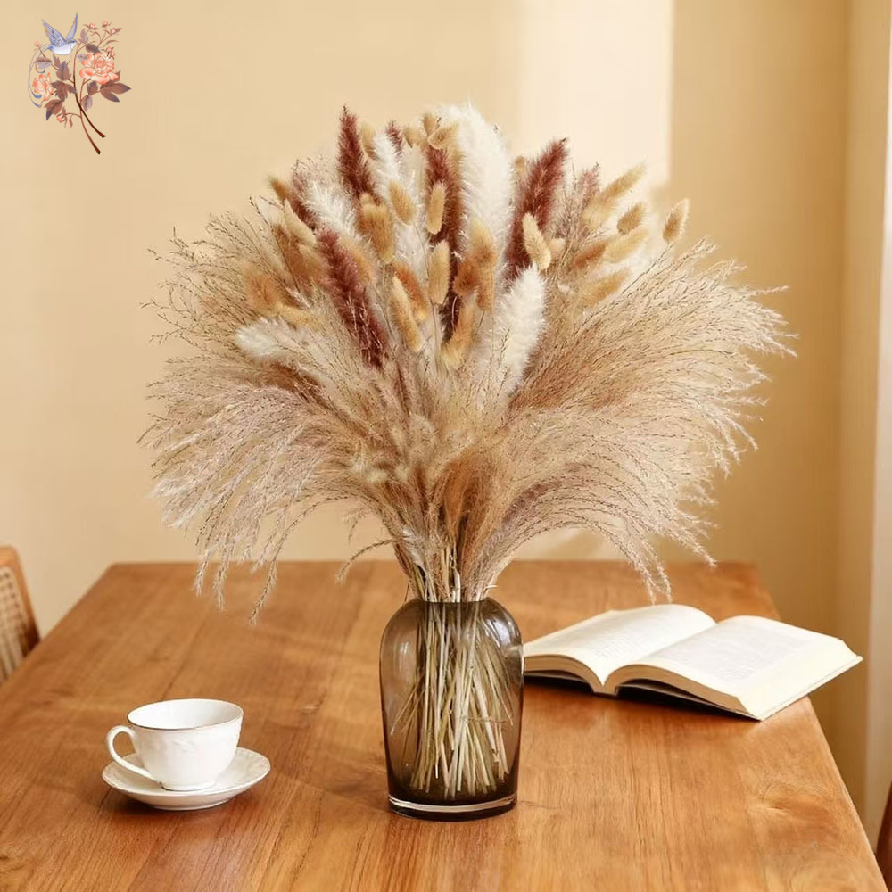 Mixed Natural Dried Flower Bou - Dried Pampas Bundle 评论和价格