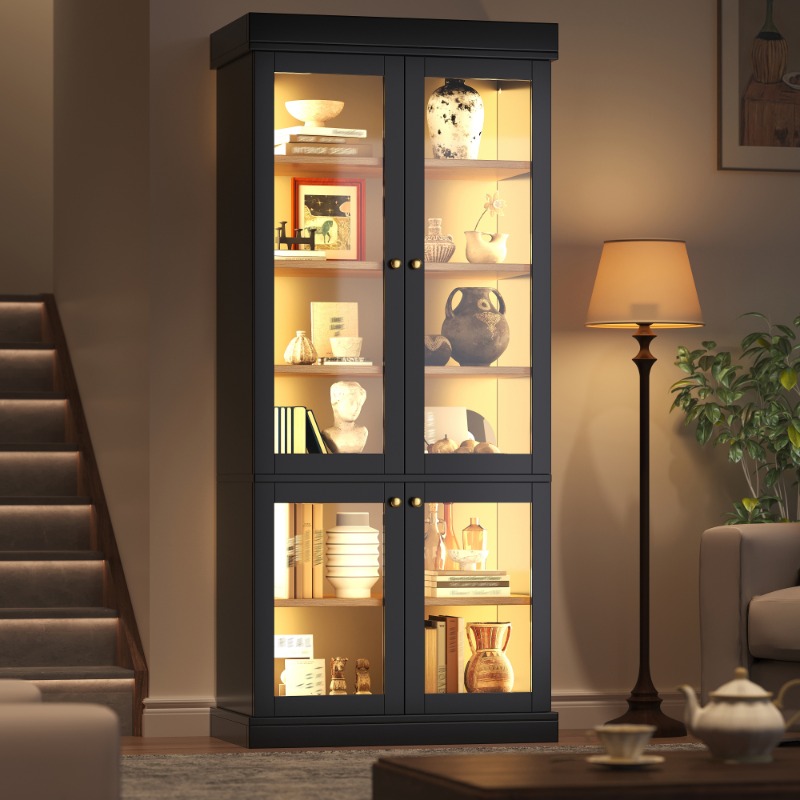 Modern Stand-Alone Glass Displ - Interior Design Lighting Layout 评论和价格