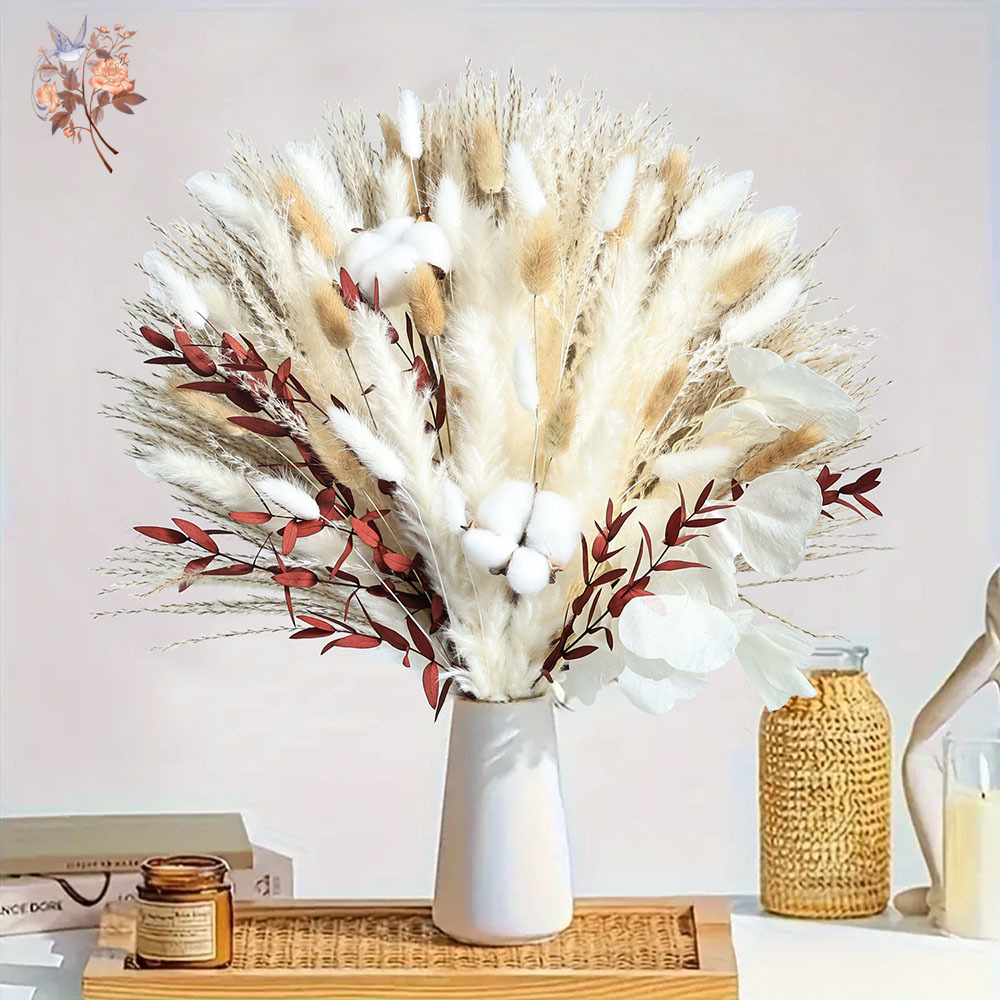 70pcs Dried Pampas Flowers Bou - Dried Pampas Bundle 评论和价格