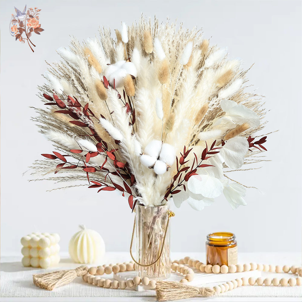 70pcs Dried Pampas Flowers Bou - Dried Pampas Bundle 评论和价格