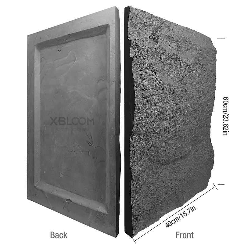 60x40cm box stone texture 3D w - Wall Panel 3D Texture 评论和价格
