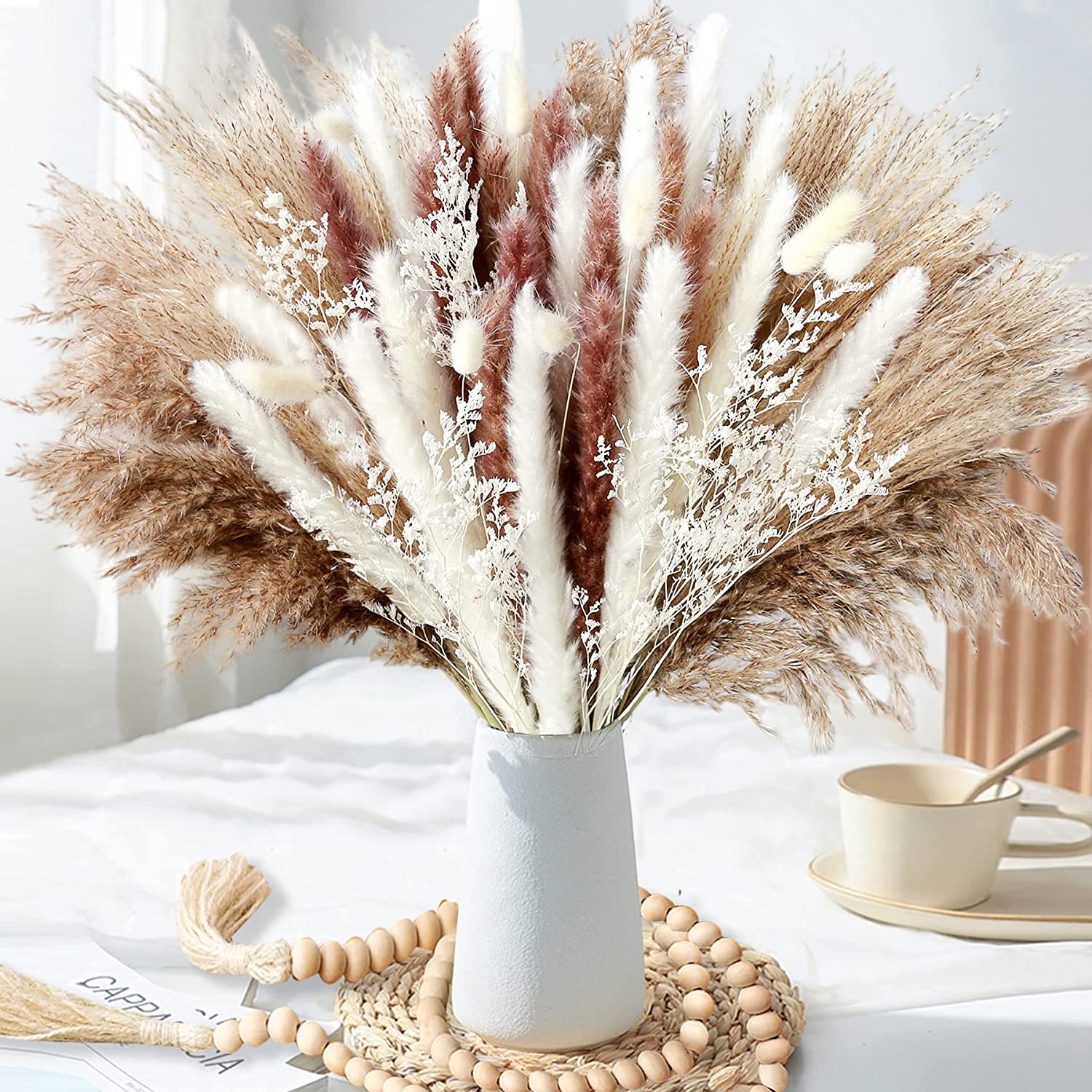 Home Table Decor Dried Plants  - Dried Pampas Bundle 评论和价格