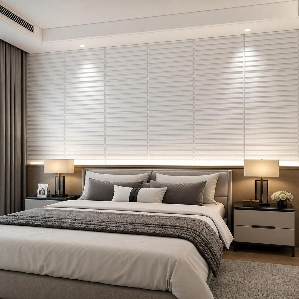 White 3D Wall Panel 50*50cm Em - Wall Panel 3D Texture 评论和价格