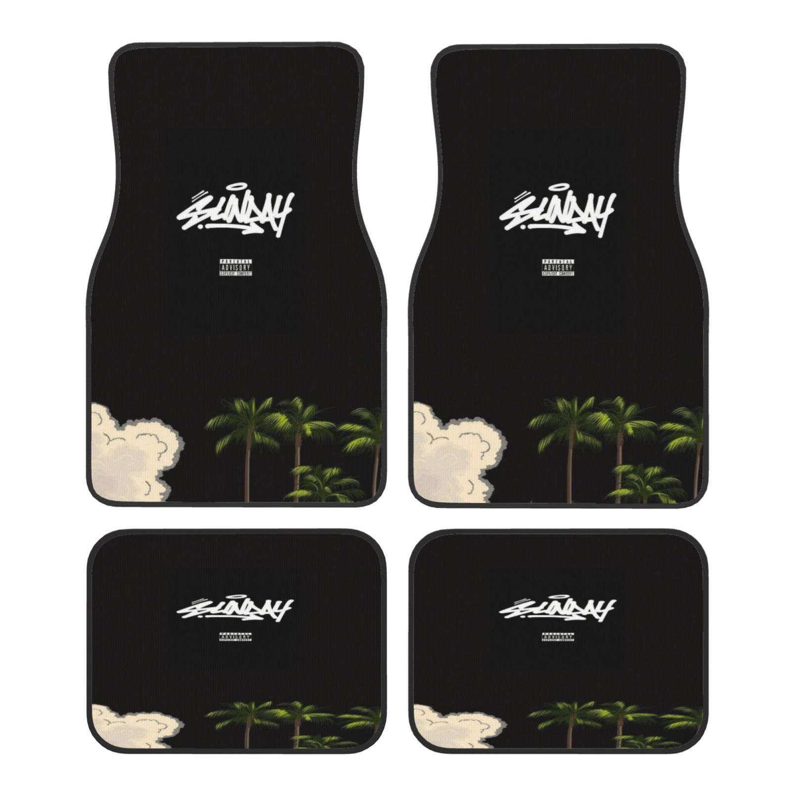 4pcs Fashionable Car Mats, Ele - Interior Design Elements 评论和价格