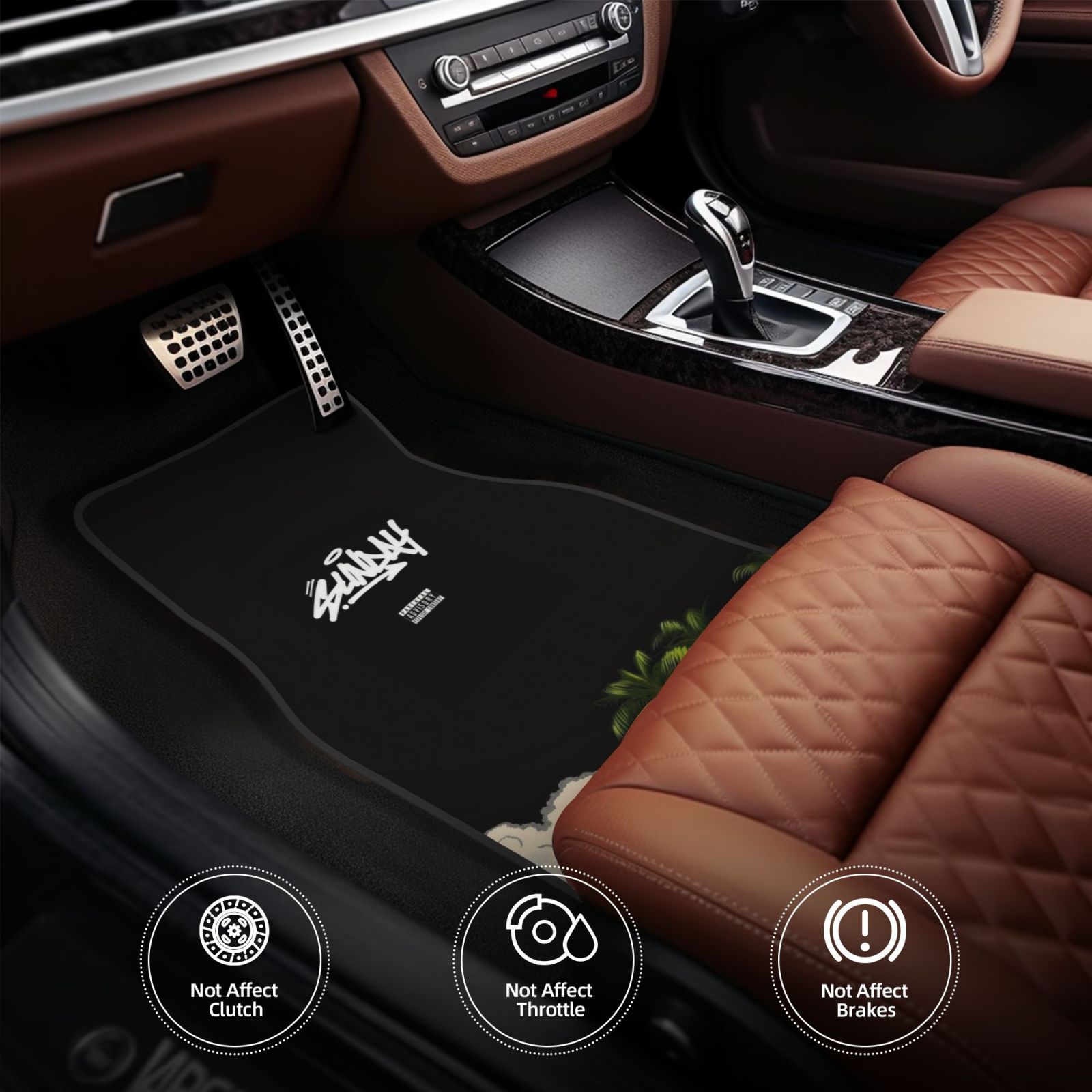 4pcs Fashionable Car Mats, Ele - Interior Design Elements 评论和价格