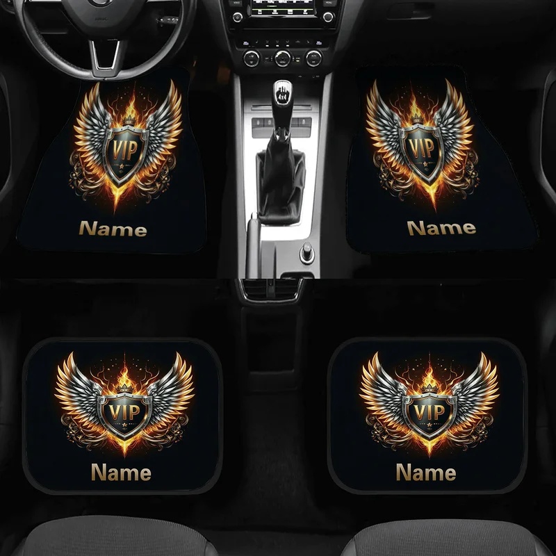 4pcs Customizable Name Car Flo - Interior Design Name 评论和价格