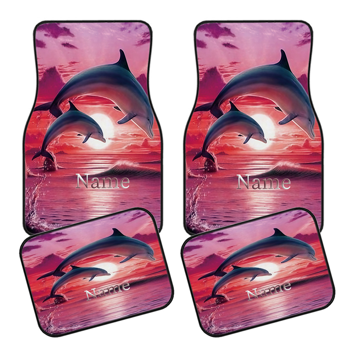 4pcs Customizable Car Floor Ma - Interior Design Name 评论和价格