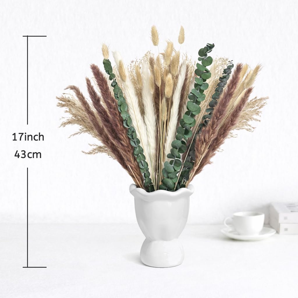 65Pcs DIY Natural Dried Flower - Dried Pampas Bundle 评论和价格