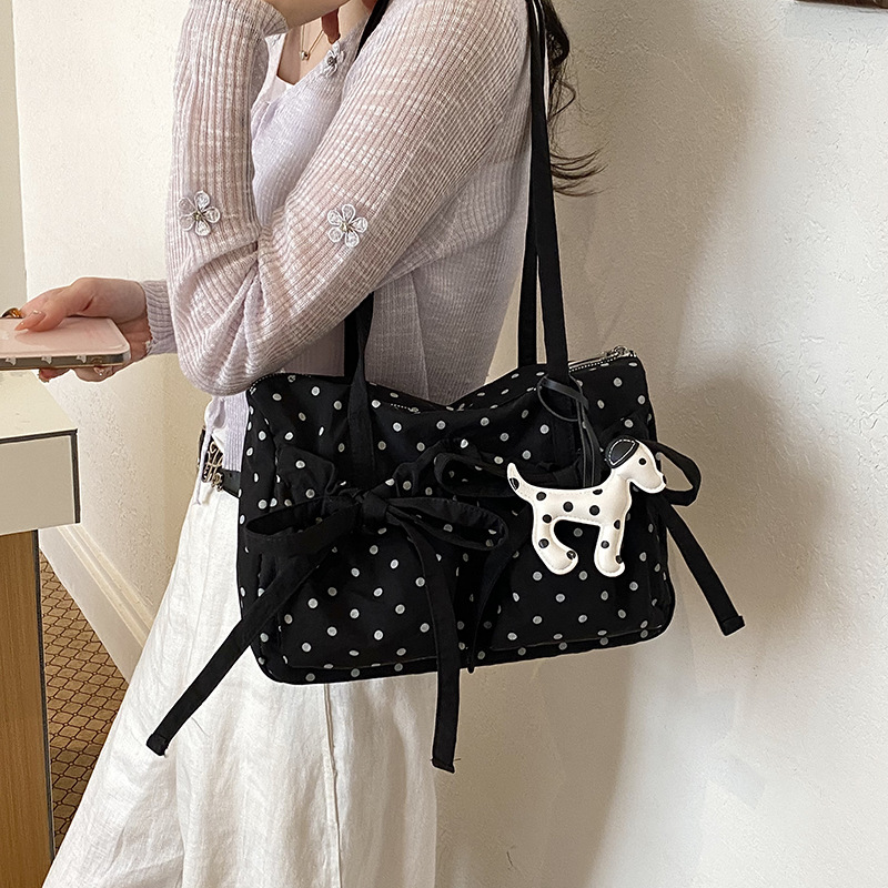 New Fashion Polka Dot Tote Bag - Interior Design Korean Style 评论和价格