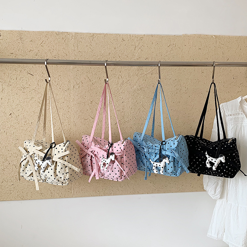 New Fashion Polka Dot Tote Bag - Interior Design Korean Style 评论和价格