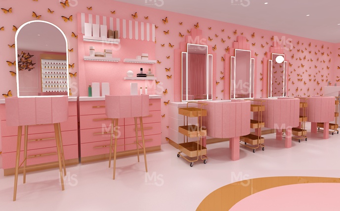 MS-DISPLAY Durable Nail Salon  - Interior Design Nail Salon 评论和价格