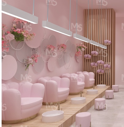 MS-DISPLAY Durable Nail Salon  - Interior Design Nail Salon 评论和价格